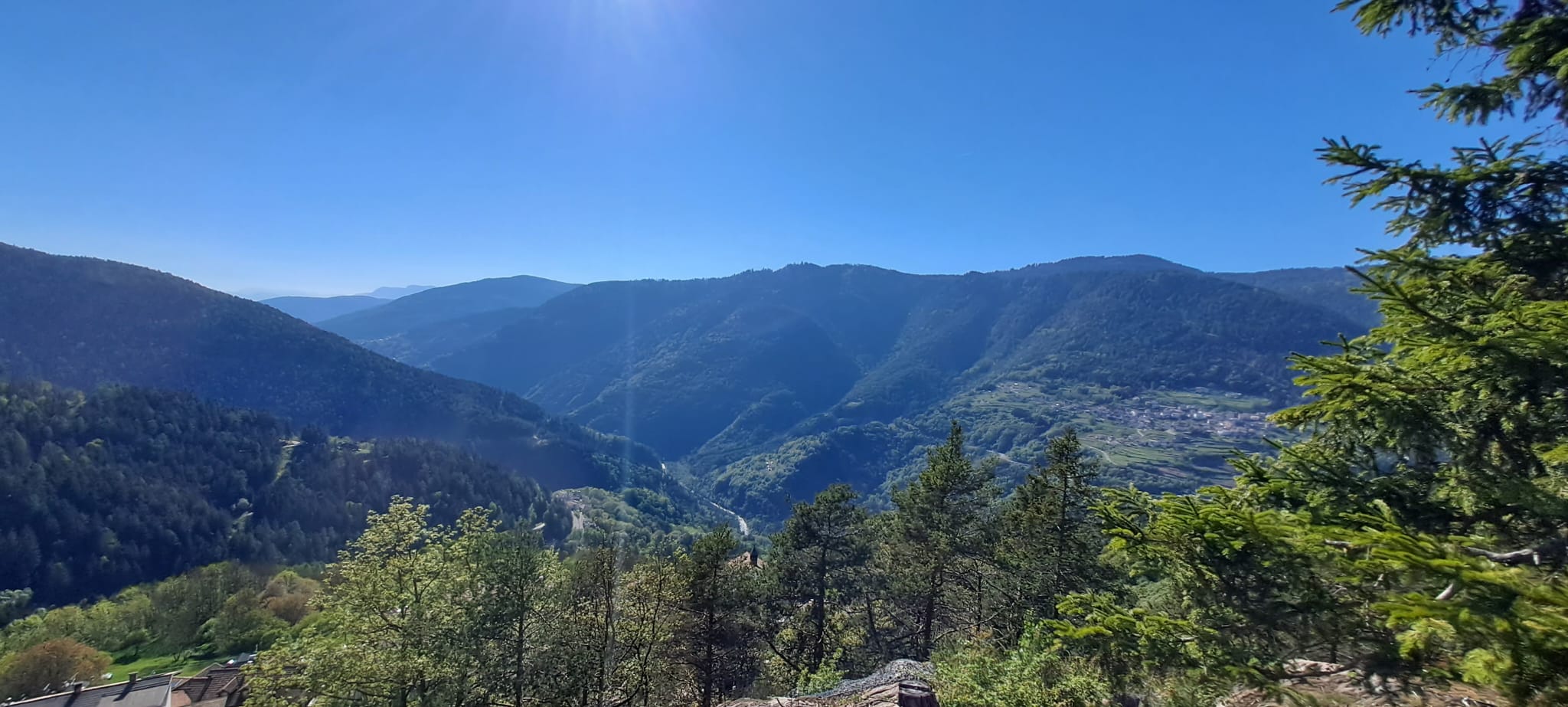 Panorama sulla Val di Fiemme durante le escursioni