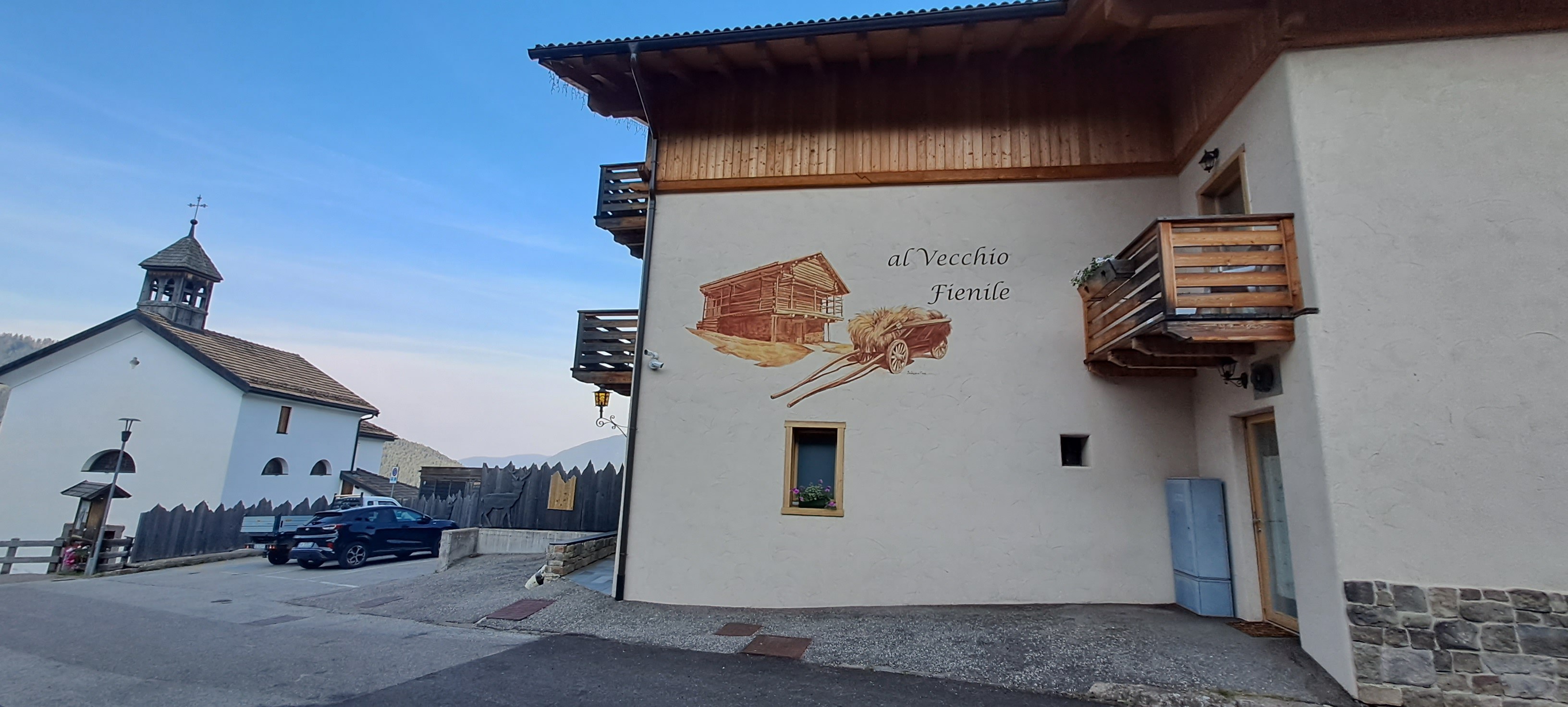 Eingang und Fassade Al Vecchio Fienile